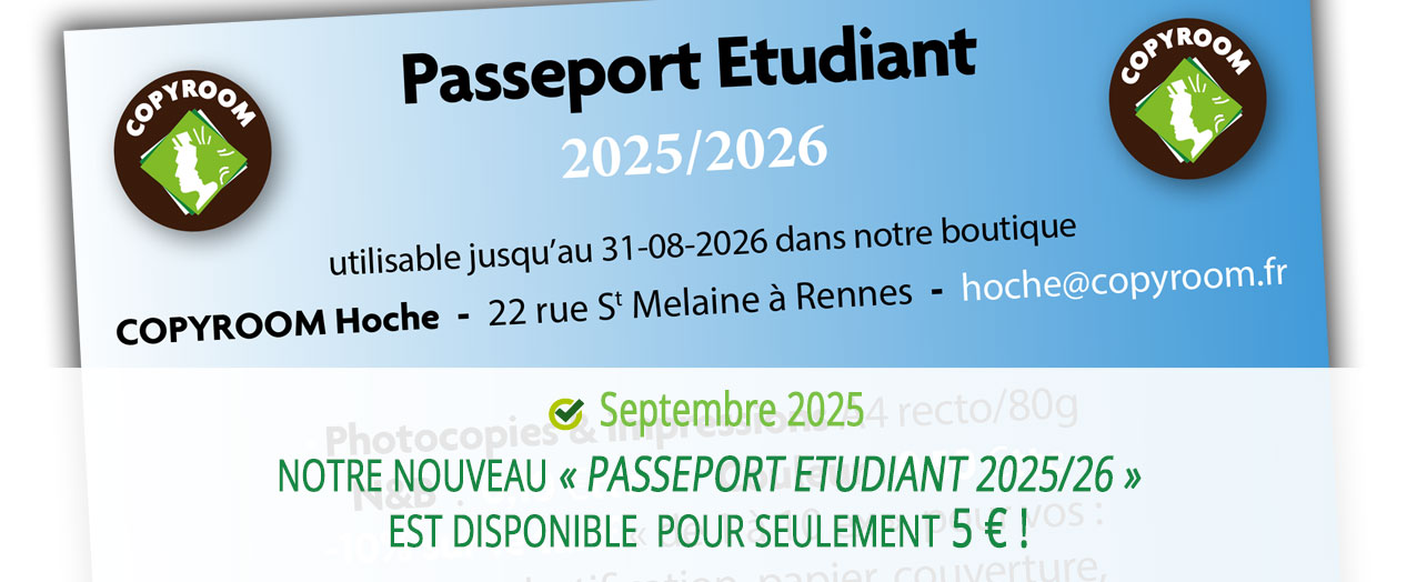 Le « Passeport Étudiant 2025-26 !